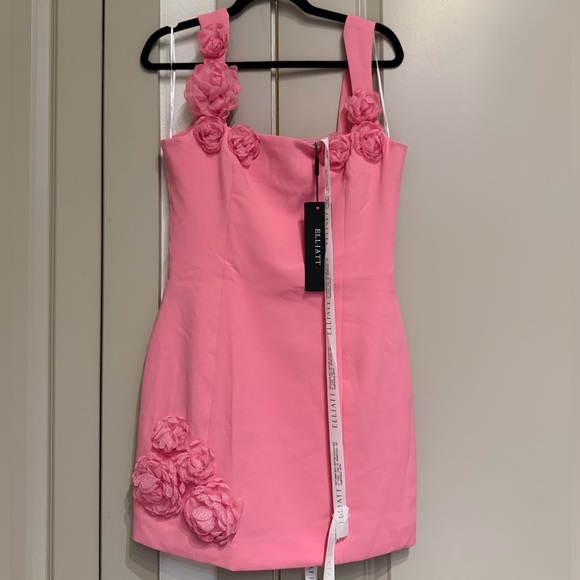 Elliatt Pink Floral Embellished Mini Dress - Picture 3 of 5